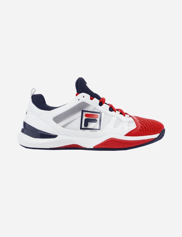 FILA Speedserve Energizer Men's Pickleball Shoes (White/Red)